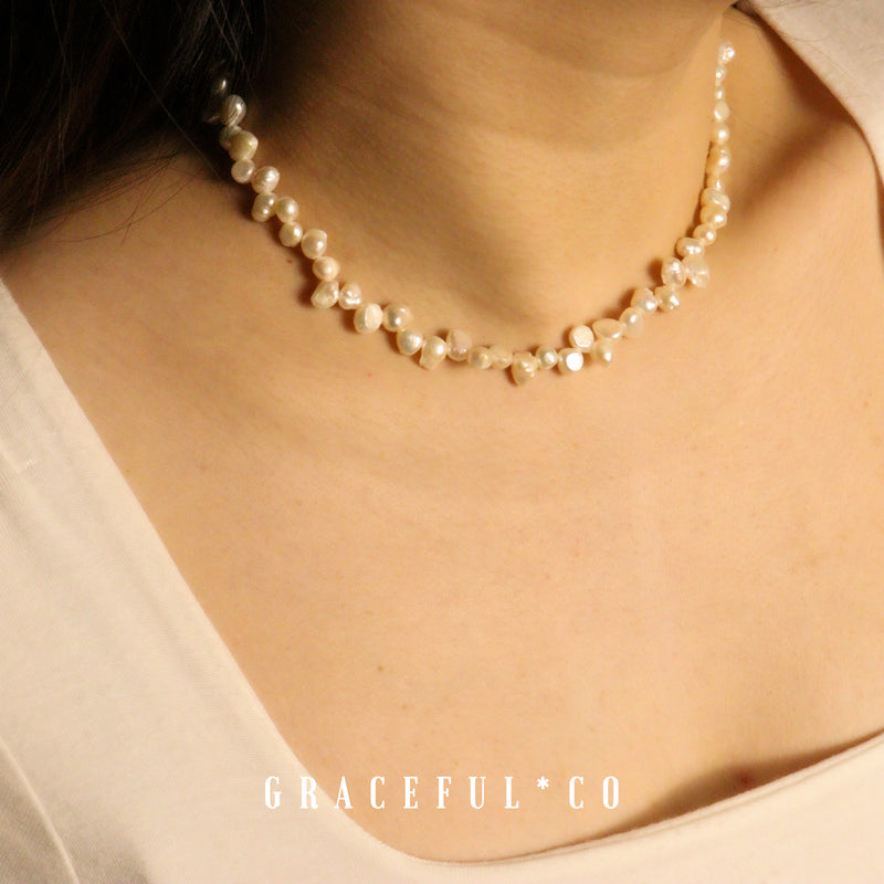 Madonna Freshwater Pearl Choker Necklace