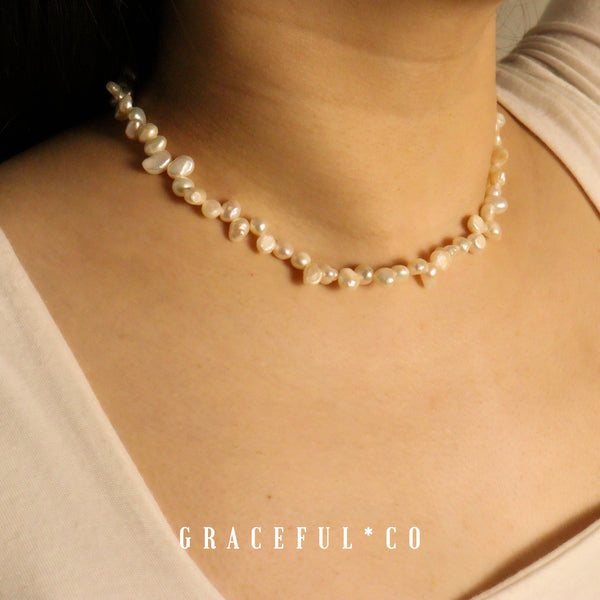Madonna Freshwater Pearl Choker Necklace