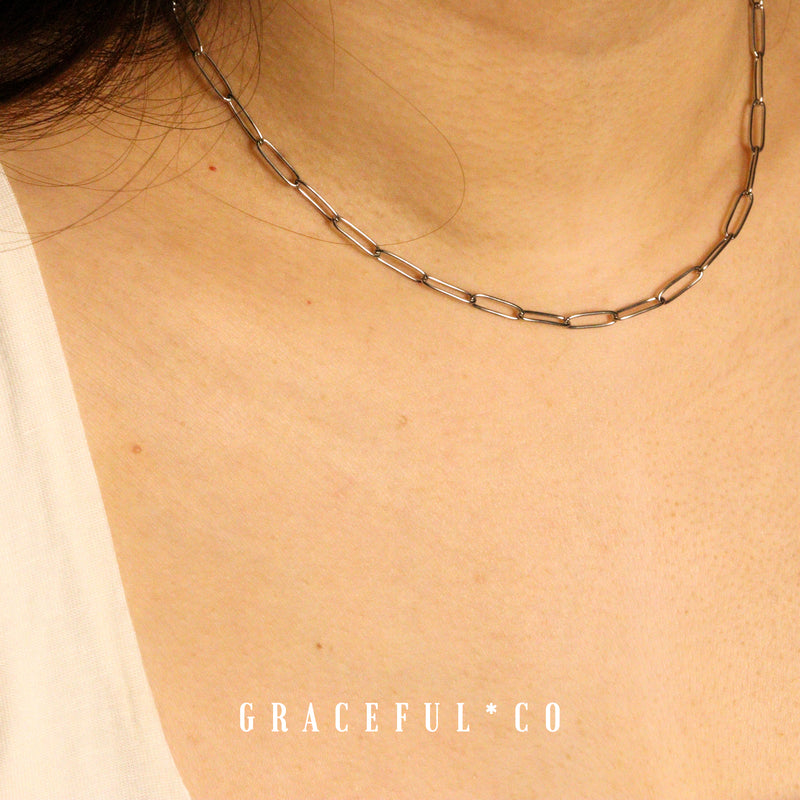 Paperclip Choker Necklace - Gracefulandco