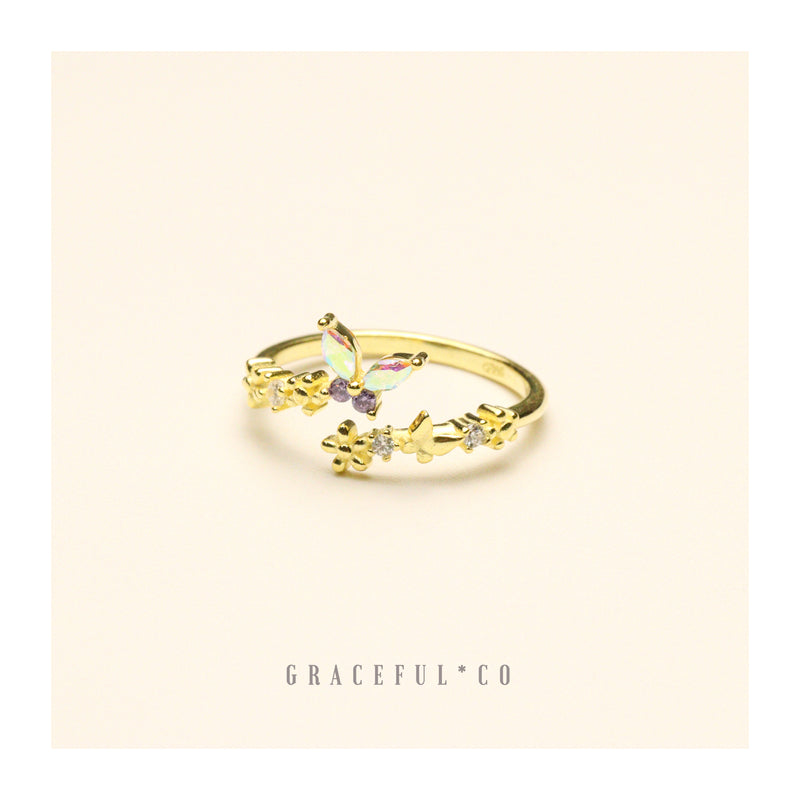 Enchanting Butterfly Diamond Ring