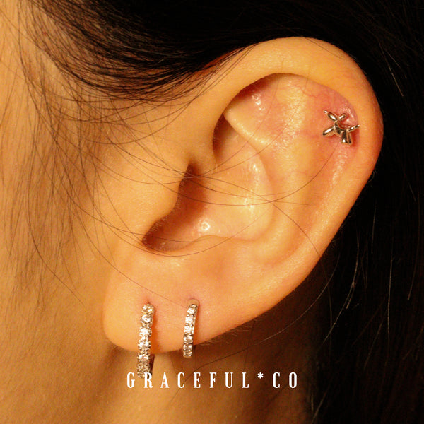 Sparkling Pave Huggie Earrings - Gracefulandco