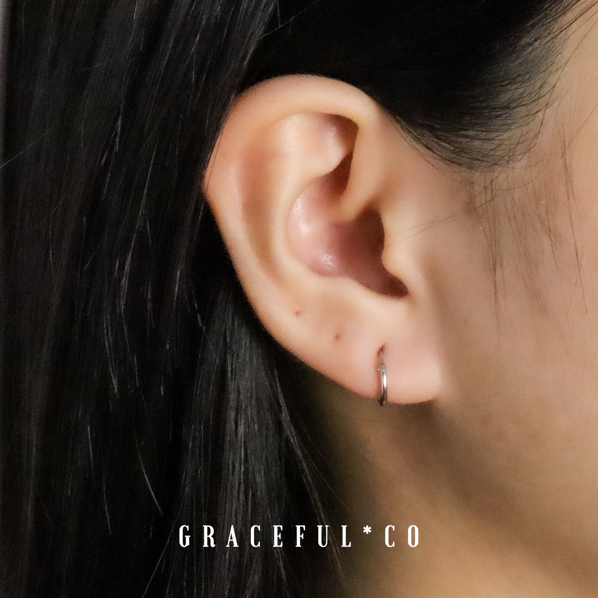 Small Endless Huggie Hoop Earrings - Gracefulandco