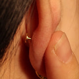 Tiny Baby Disc Flatback Earrings