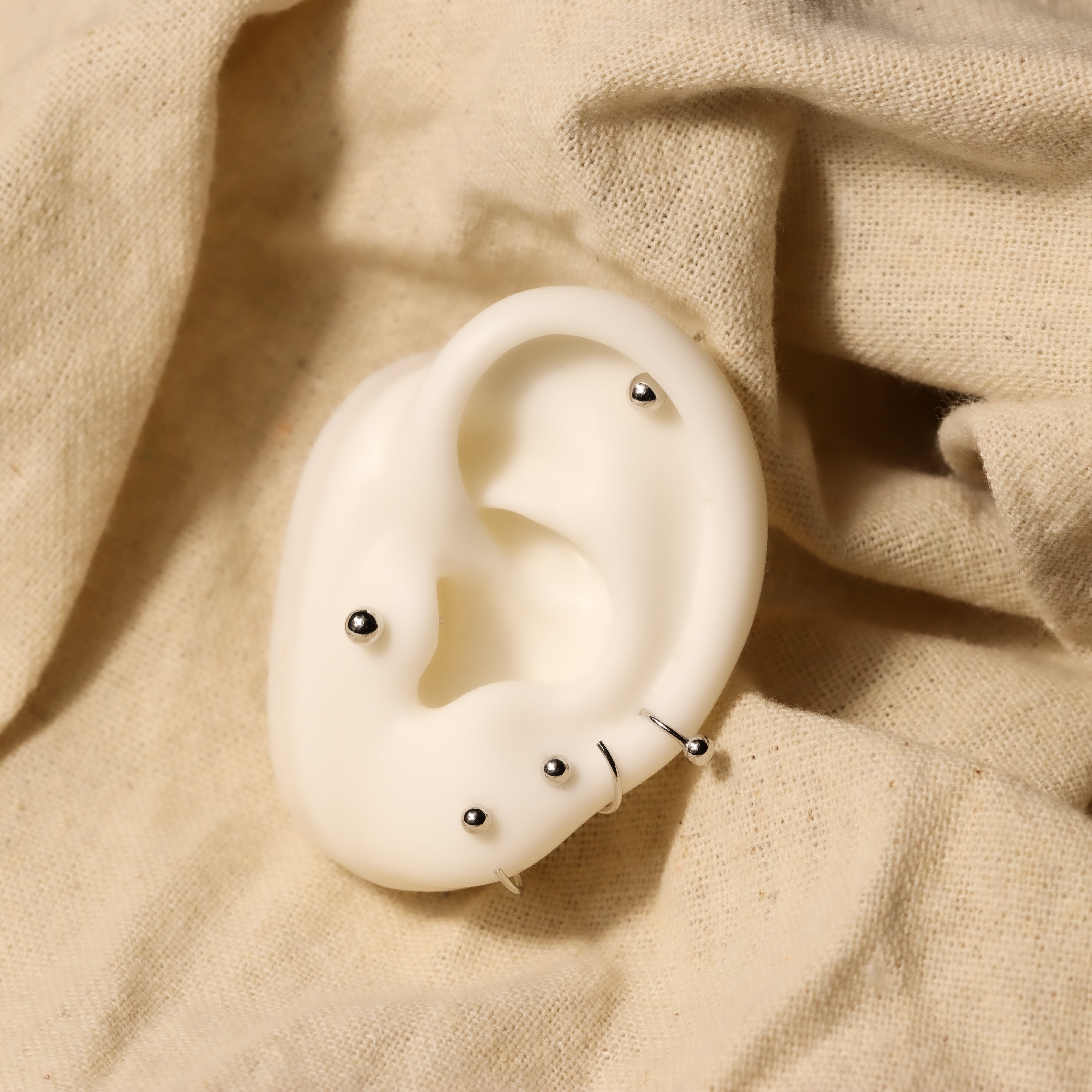 Tiny Ball Huggie Hoop Earrings - Gracefulandco