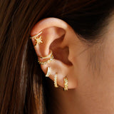 Jewel Sparkling Pave Huggie Earrings - Gracefulandco