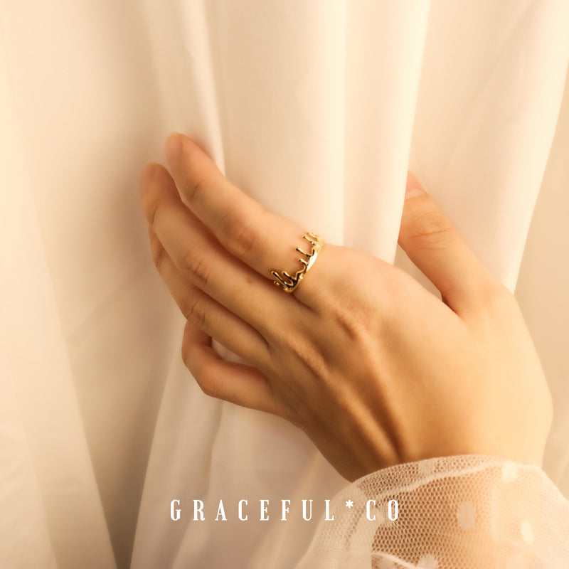 Candle Light Crown Ring - Gracefulandco