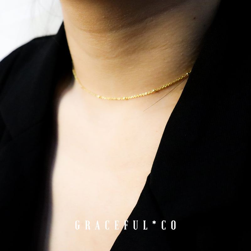 Mini Milkyway Chain Choker Necklace - Gracefulandco