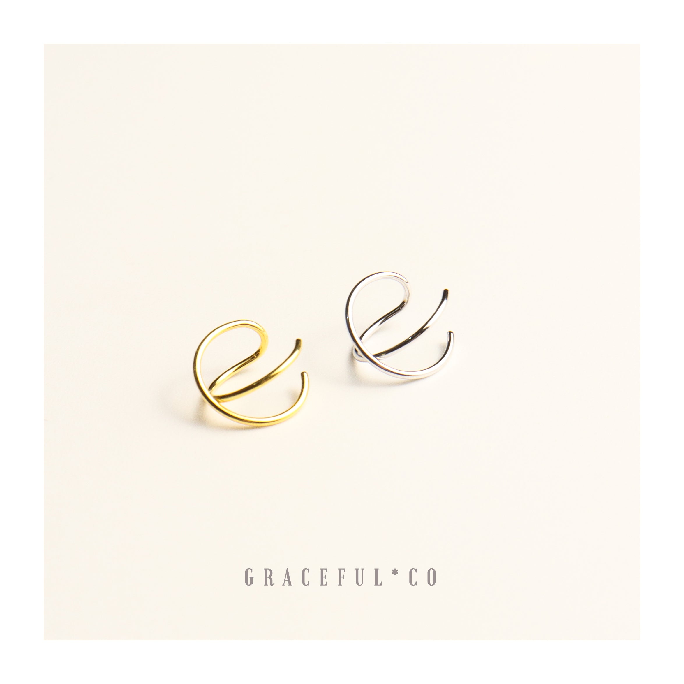 Simple Cross Ear Cuffs - Gracefulandco