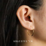 Sleek Flat Dangle Earrings - Gracefulandco