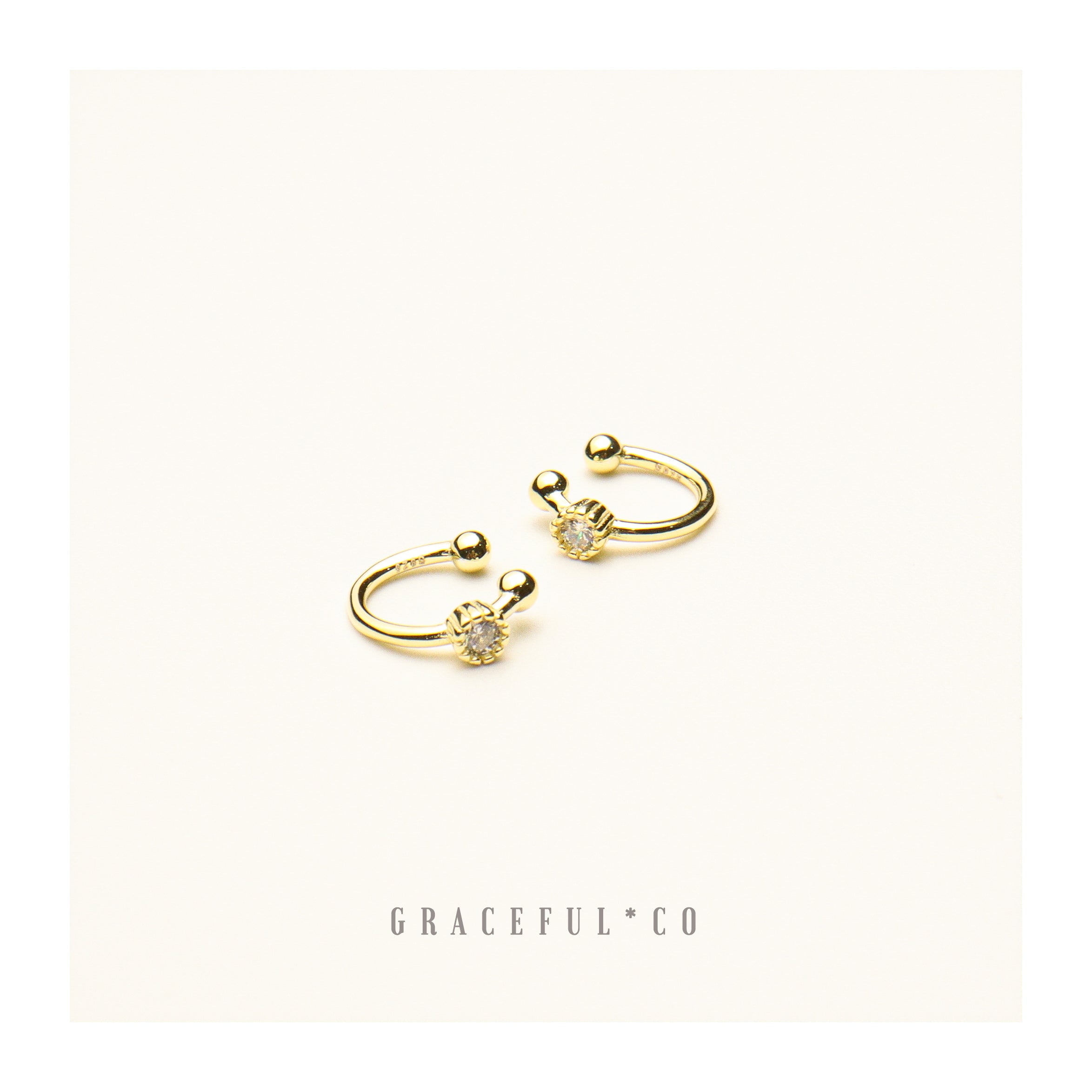 Only One Diamond Shape Ear Cuffs - Gracefulandco