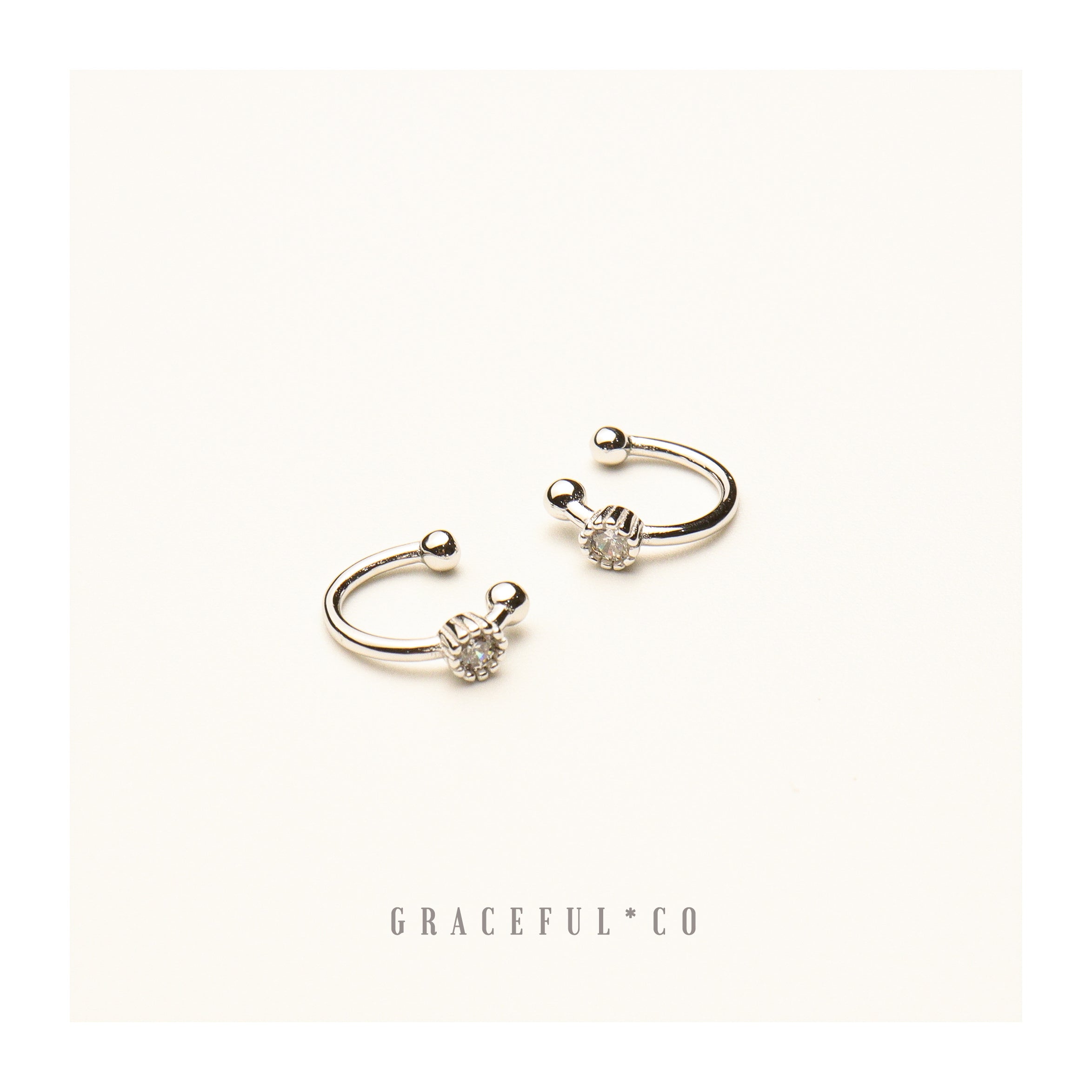 Only One Diamond Shape Ear Cuffs - Gracefulandco