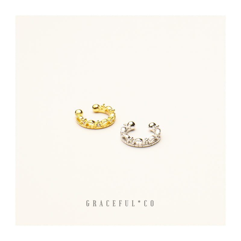 De Luxe Crown Ear Cuffs - Gracefulandco