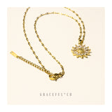 Sunflower Necklace - Gracefulandco