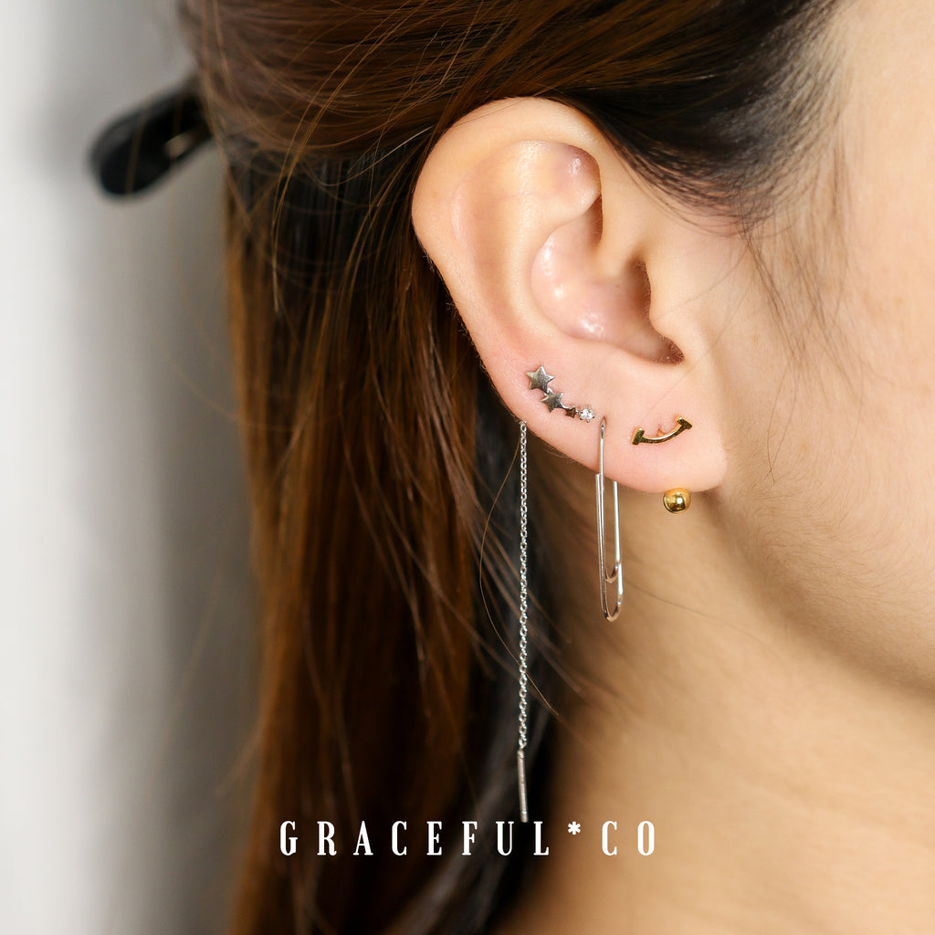 Box Chain Threader Earrings – Gracefulandco