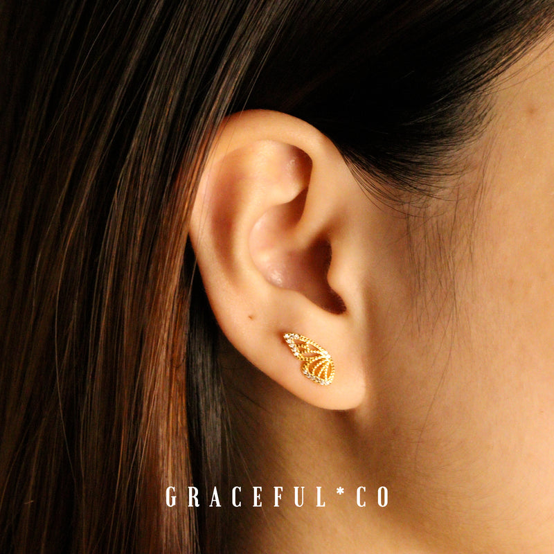 Butterfly Wings Stud Earrings - Gracefulandco