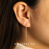 Trio Waterdrop Threader Earrings - Gracefulandco