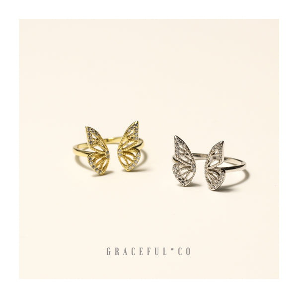 Butterfly Wings Ring - Gracefulandco