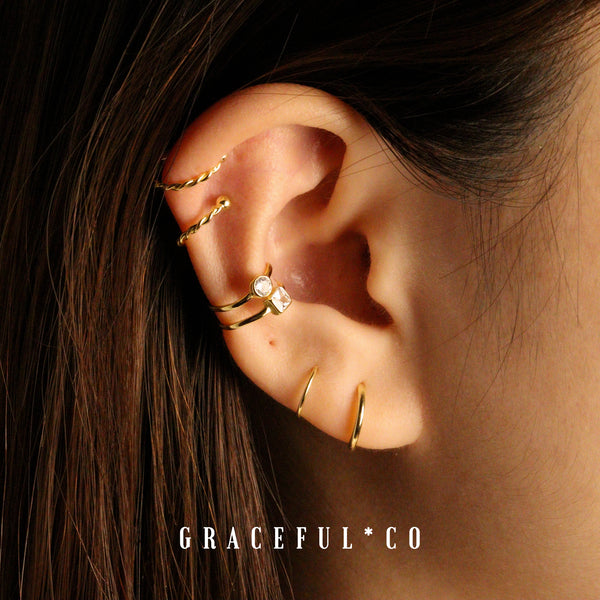 Ophelia Gem Ear Cuff - Gracefulandco