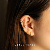 Ophelia Gem Ear Cuff - Gracefulandco