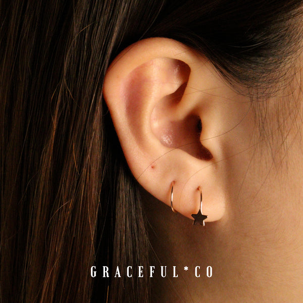 Starry Helix Ear Climber Earrings - Gracefulandco
