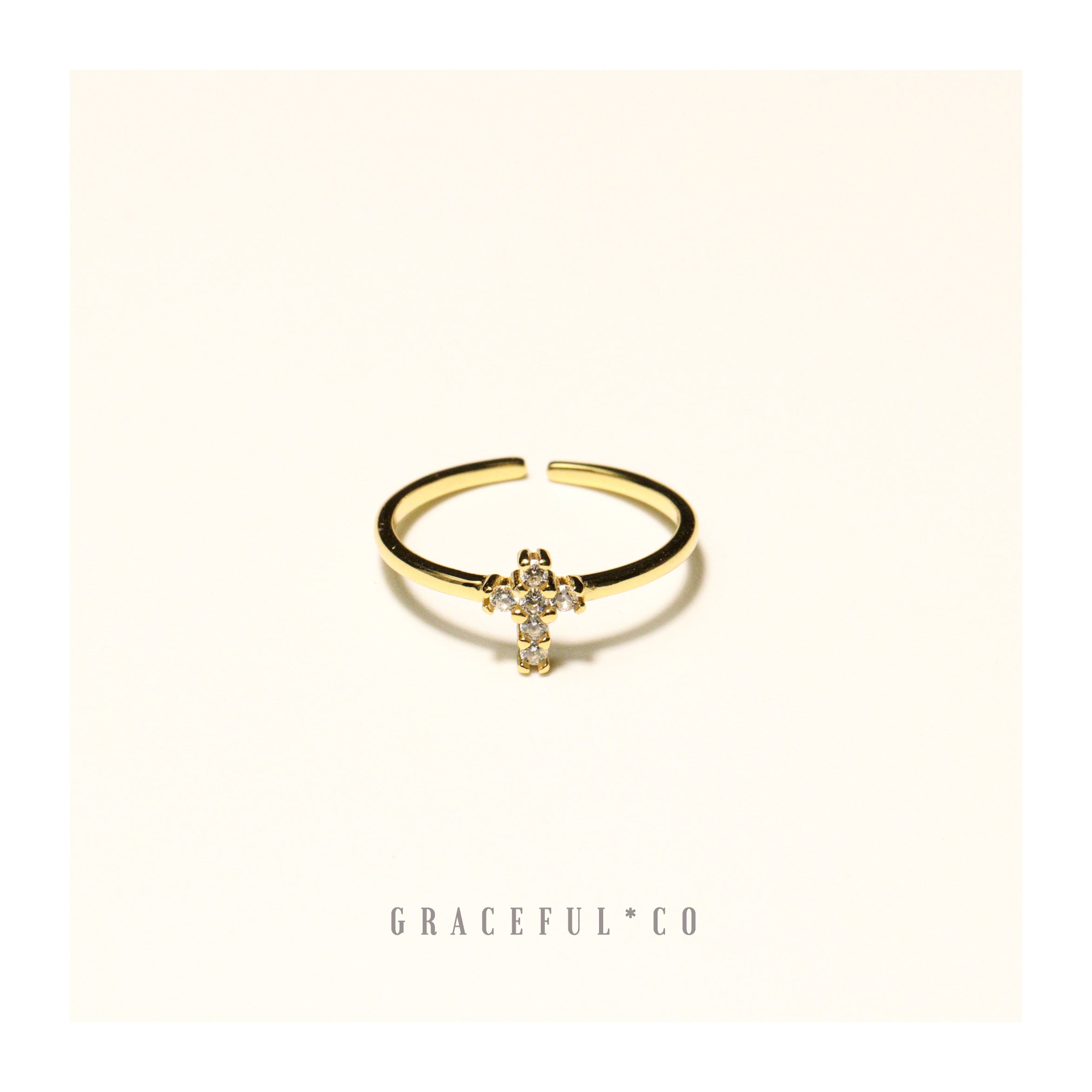 Blessing Christian Pave Ring