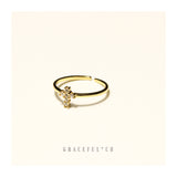 Blessing Christian Pave Ring