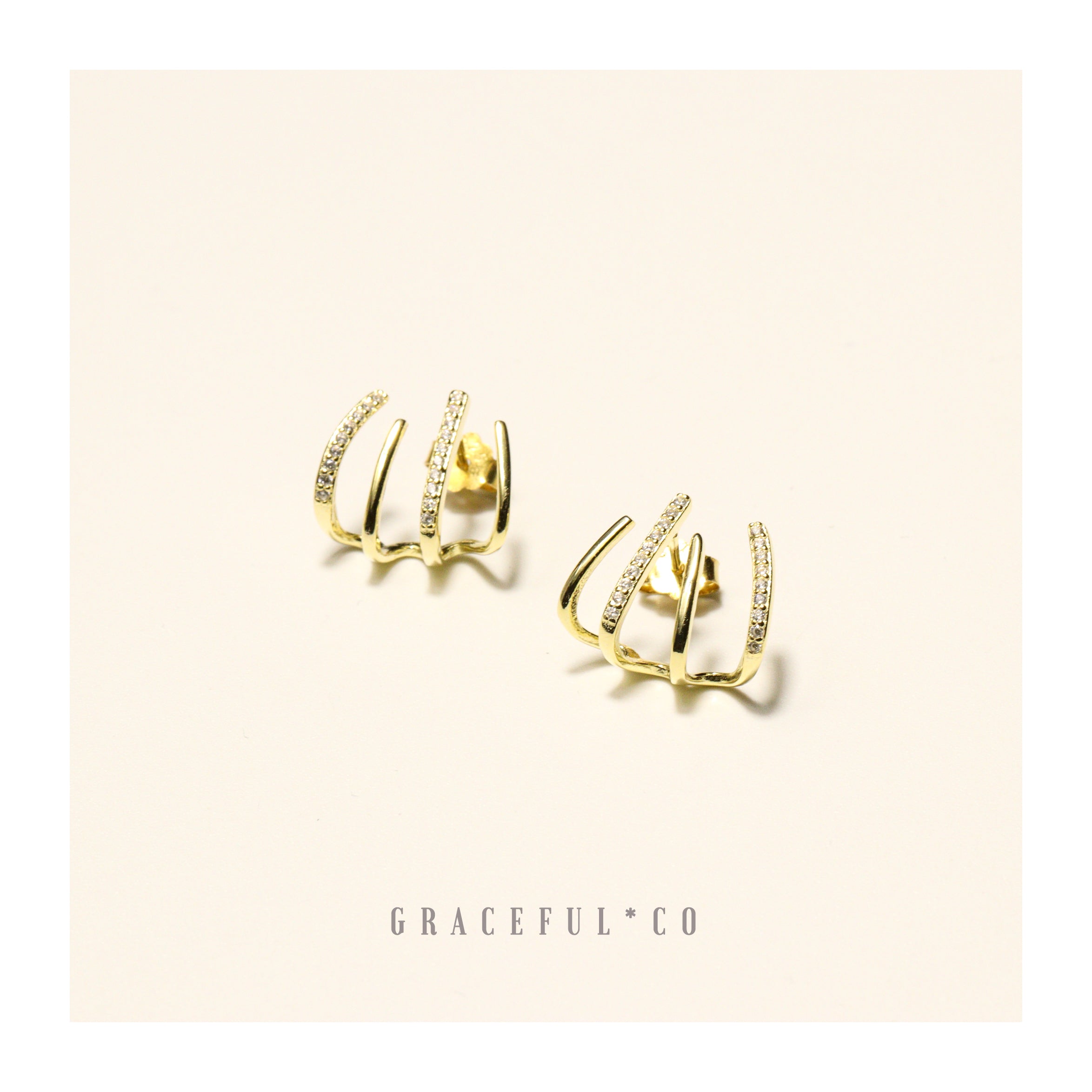 Witch Rake Stud Earrings - Gracefulandco