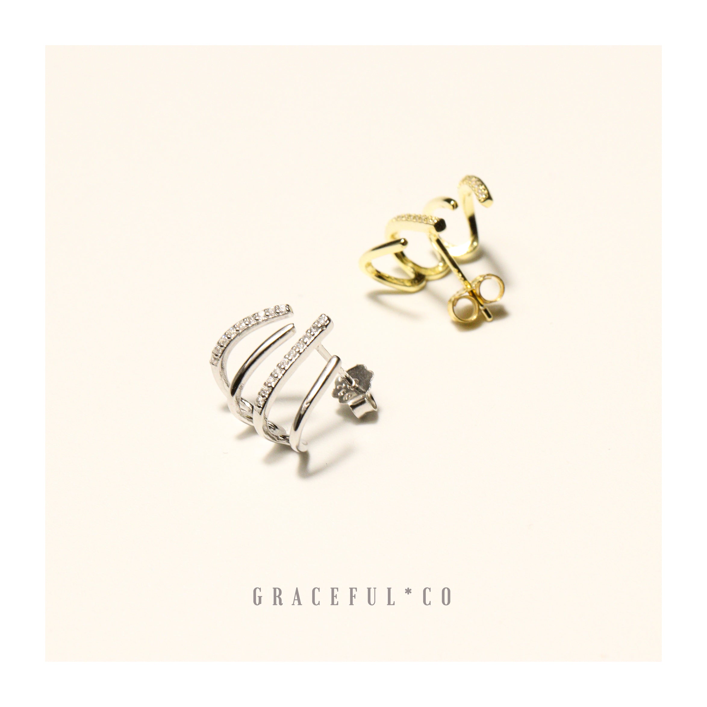 Witch Rake Stud Earrings - Gracefulandco