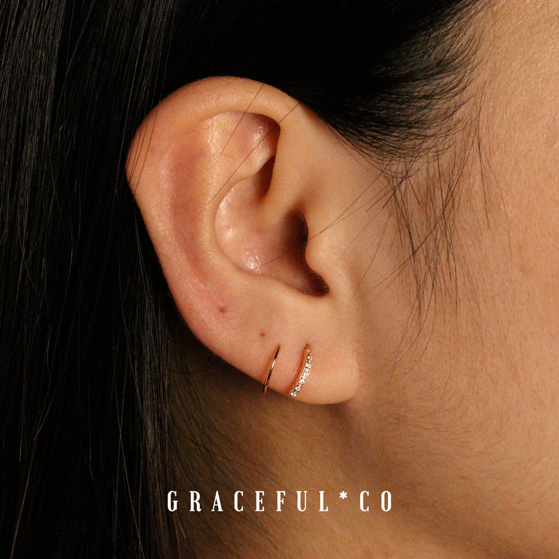Classic Pave Ear Climber Earrings - Gracefulandco