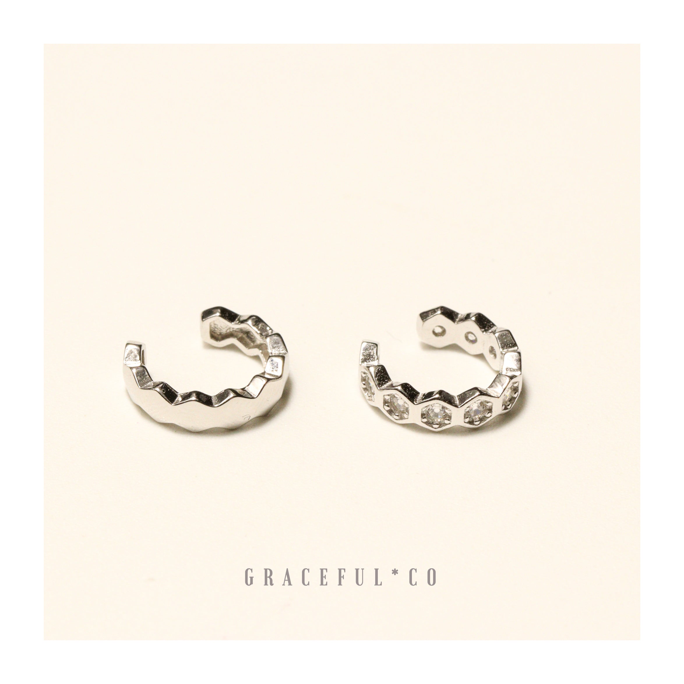 Aurelia Honeycomb Ear Cuffs