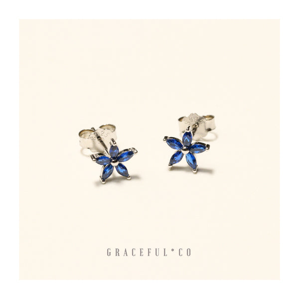 Little Blue Flower Stud Earrings
