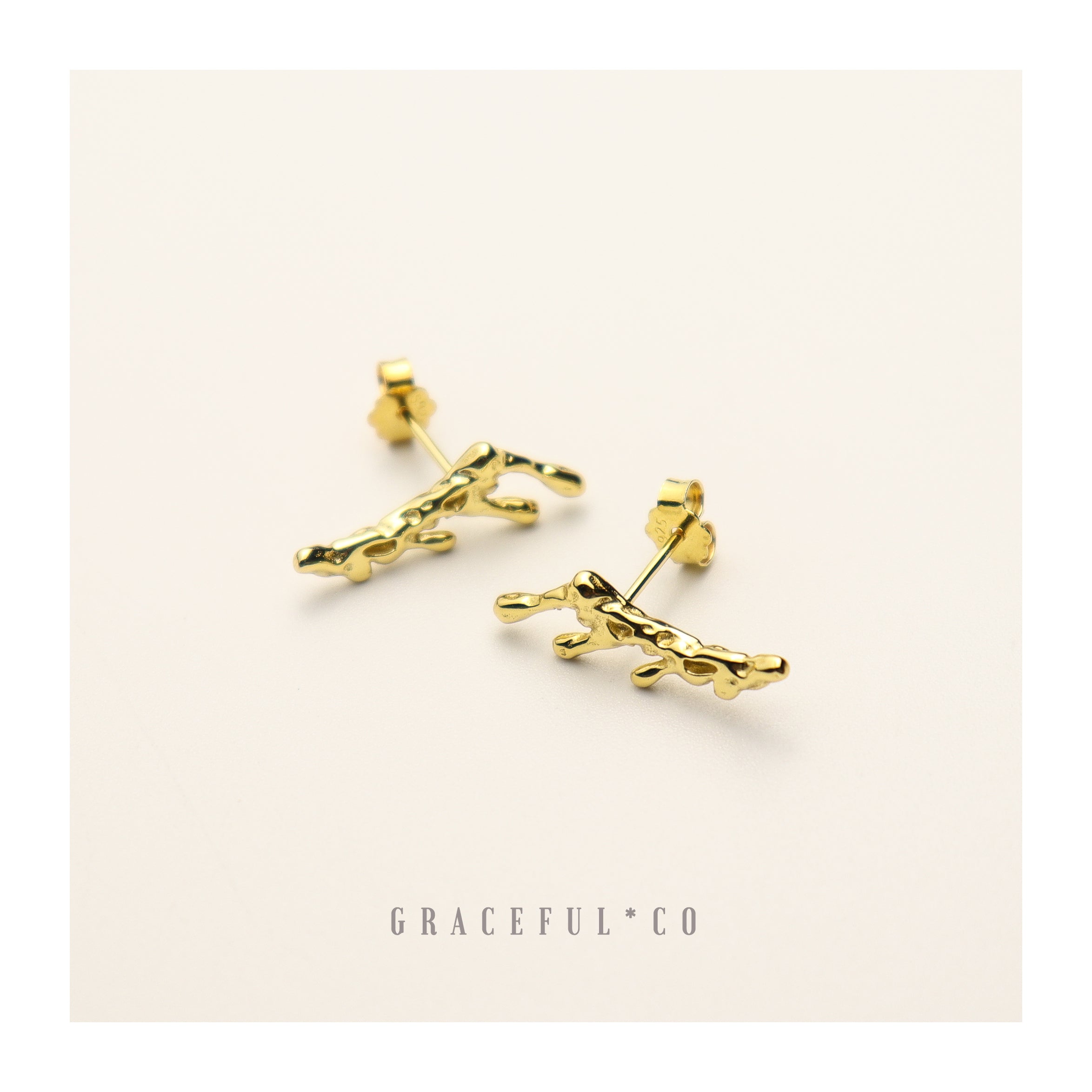Luxe Antlers Stud Earrings - Gracefulandco