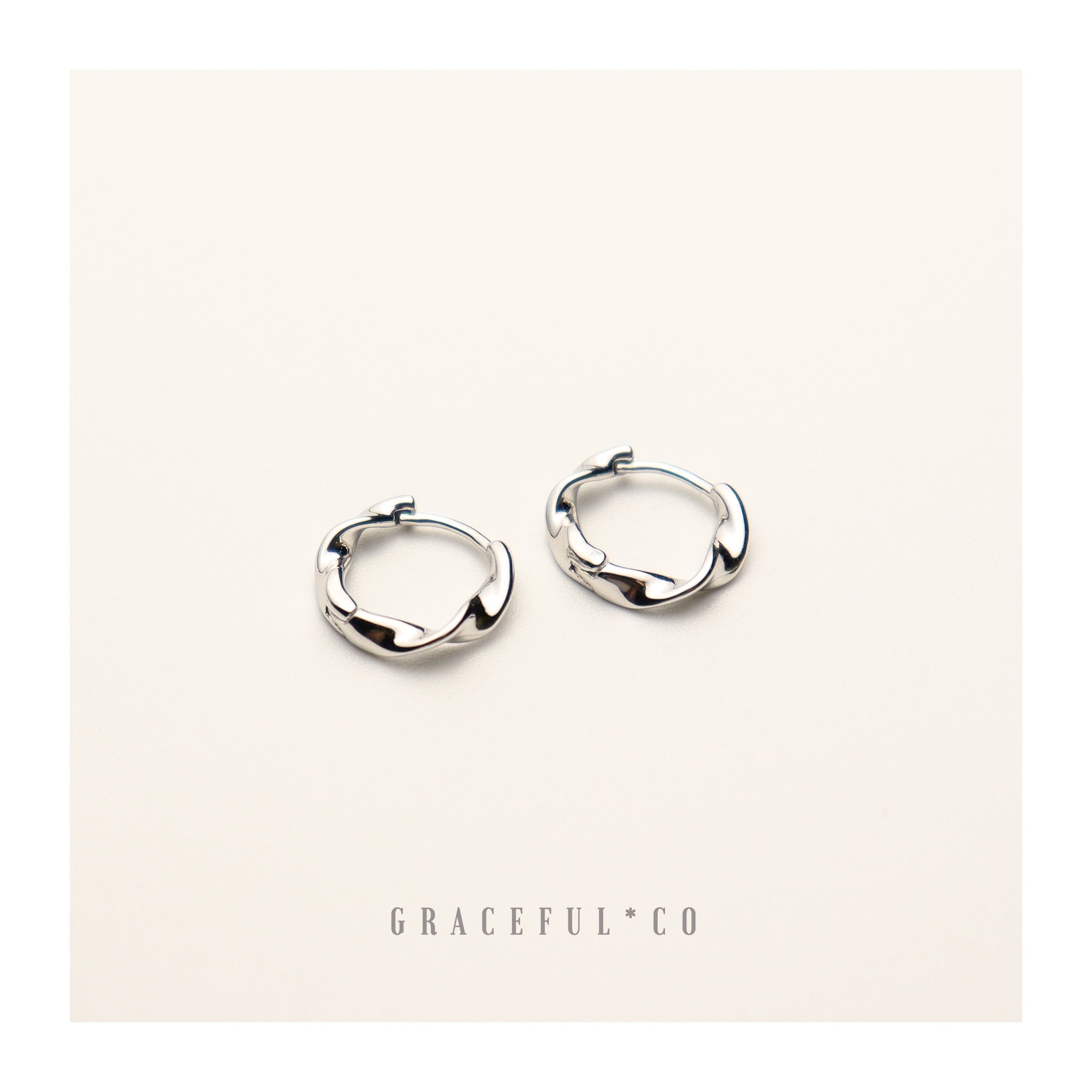Minimalist Winding Huggie Earrings - Gracefulandco