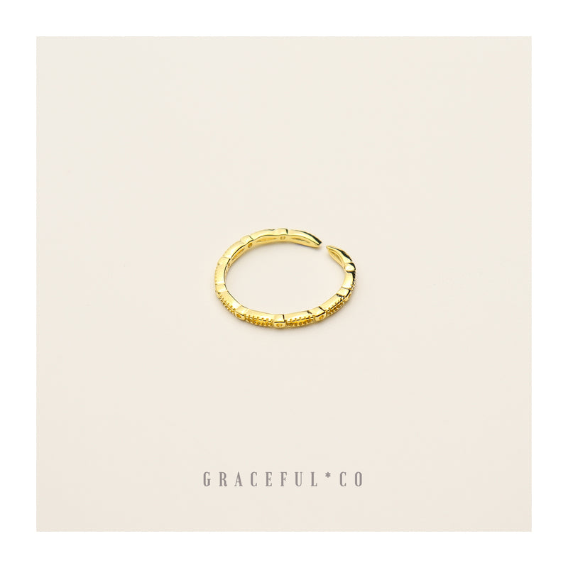 Thin Minimalist Chain Ring - Gracefulandco