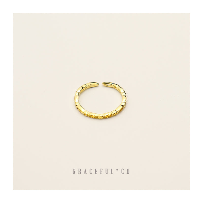Thin Minimalist Chain Ring - Gracefulandco