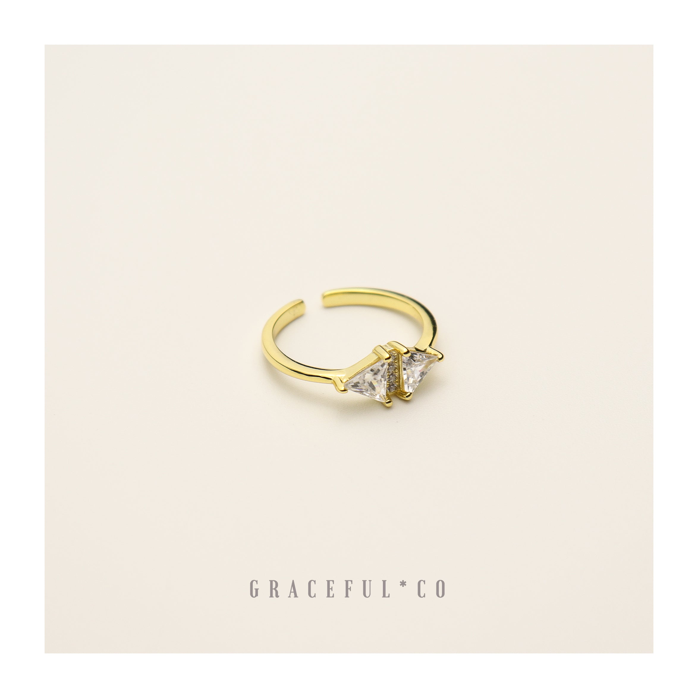 Duo Trio Diamond Ring - Gracefulandco