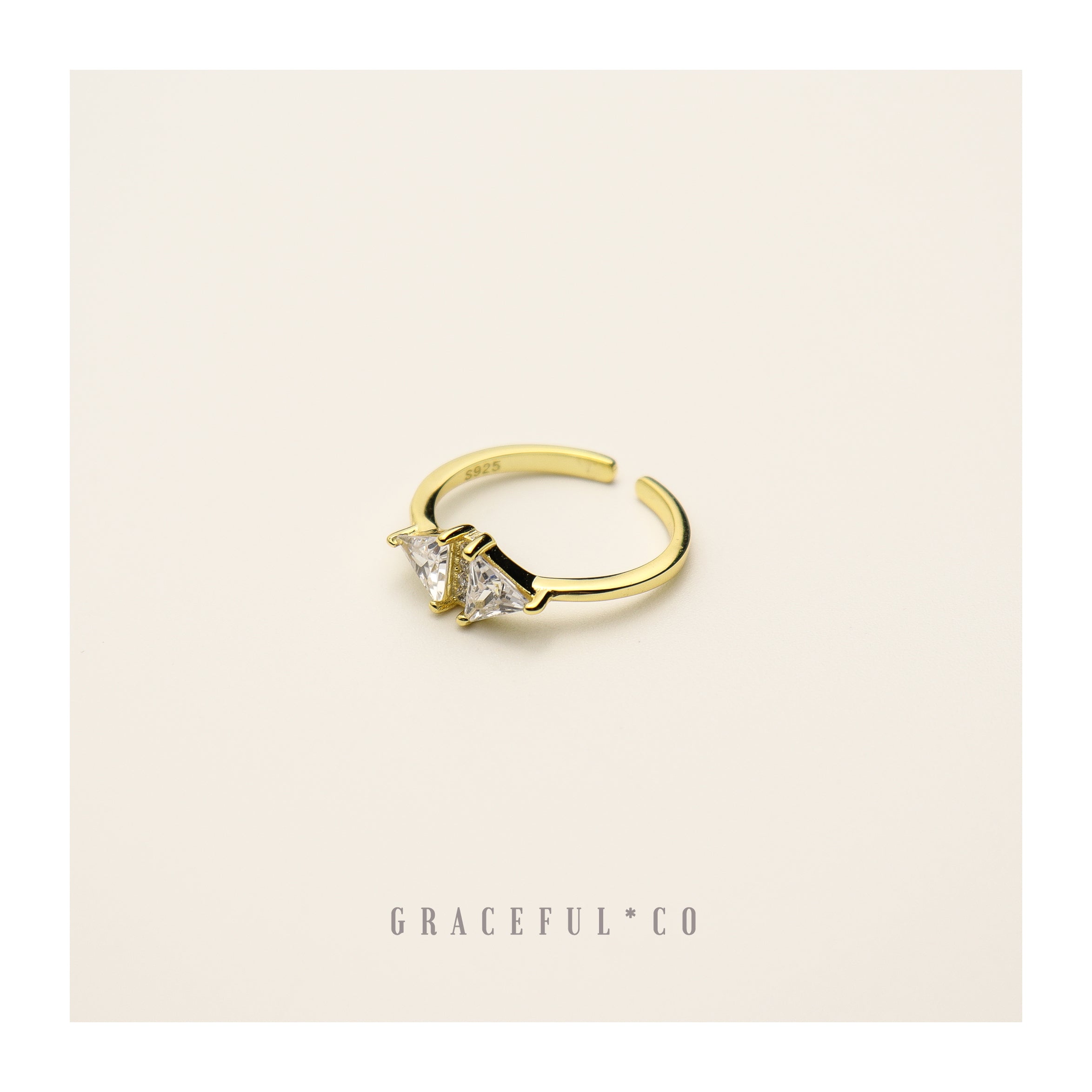 Duo Trio Diamond Ring - Gracefulandco