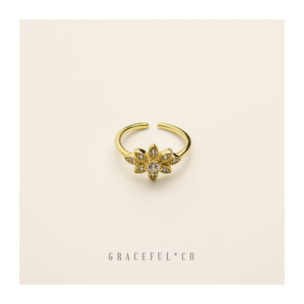 Floral Enchantress Ring - Gracefulandco