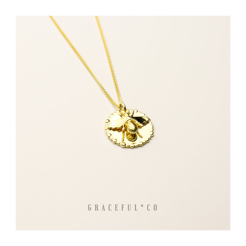 Goddess Honey Bee Necklace - Gracefulandco