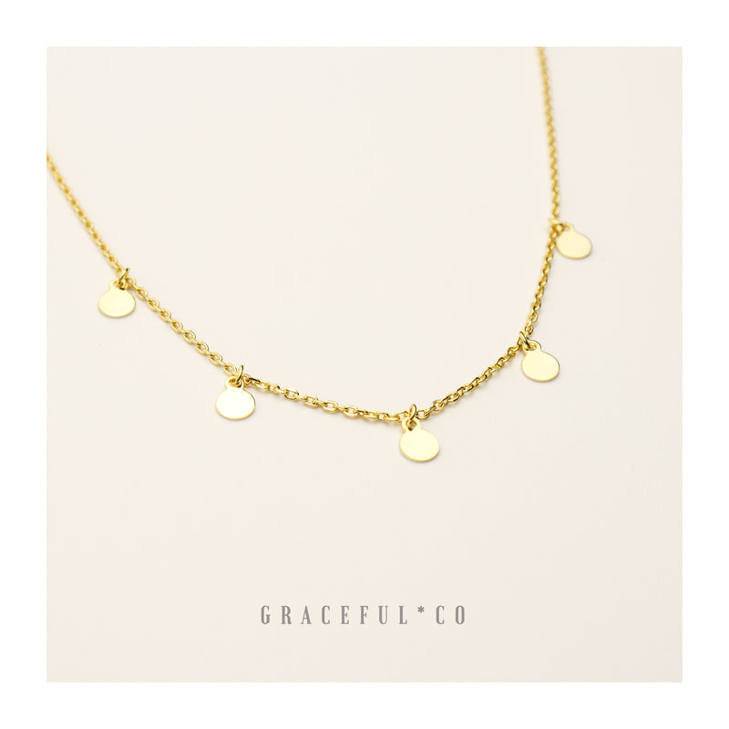 Coin Charm Choker Necklace - Gracefulandco