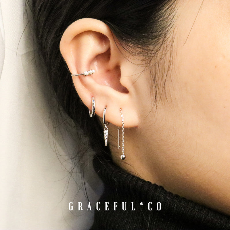 Mini Ball Threader Earrings - Gracefulandco