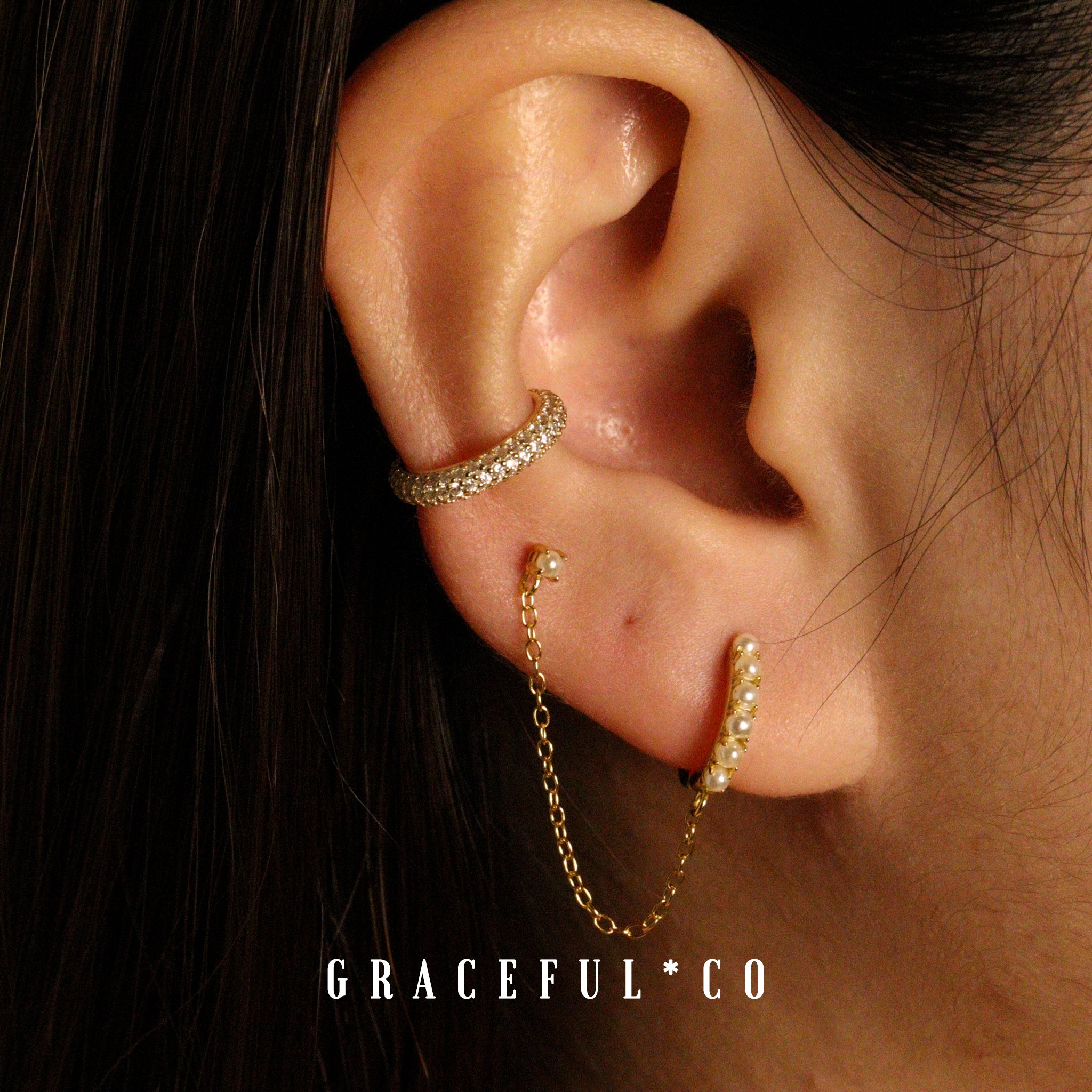 Threefold Glamour Ear Cuff