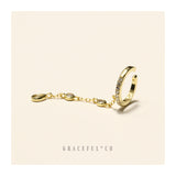 Stellar Diamond Chain Ear Cuff