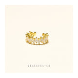 Regal Crown Baguette Ear Cuff