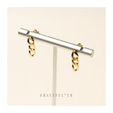 Harper Gold Chain Stud Earrings