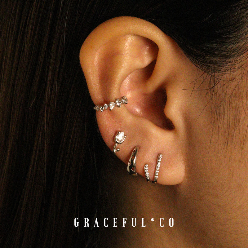 Whimsical Baguette Ear Cuffs