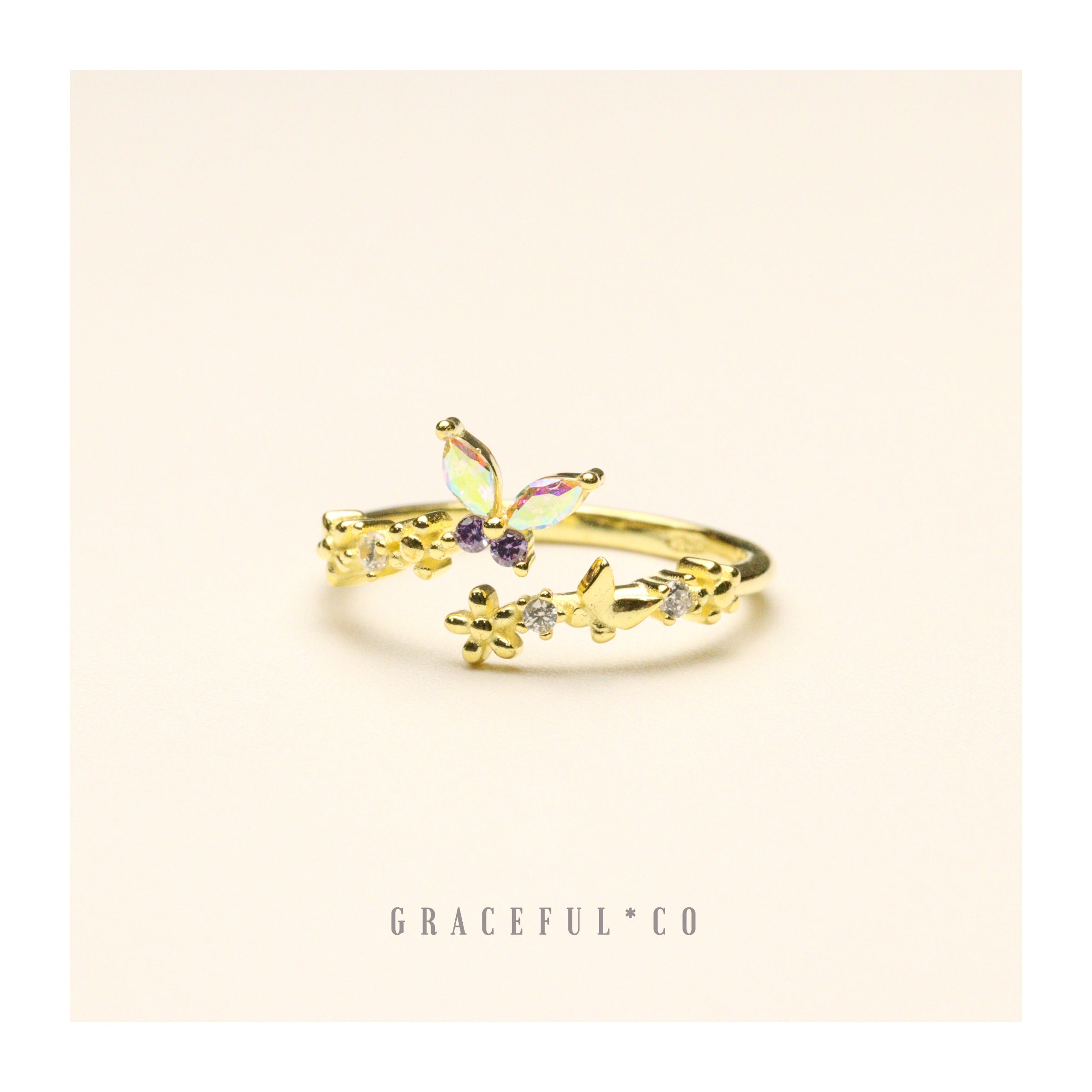 Enchanting Butterfly Diamond Ring