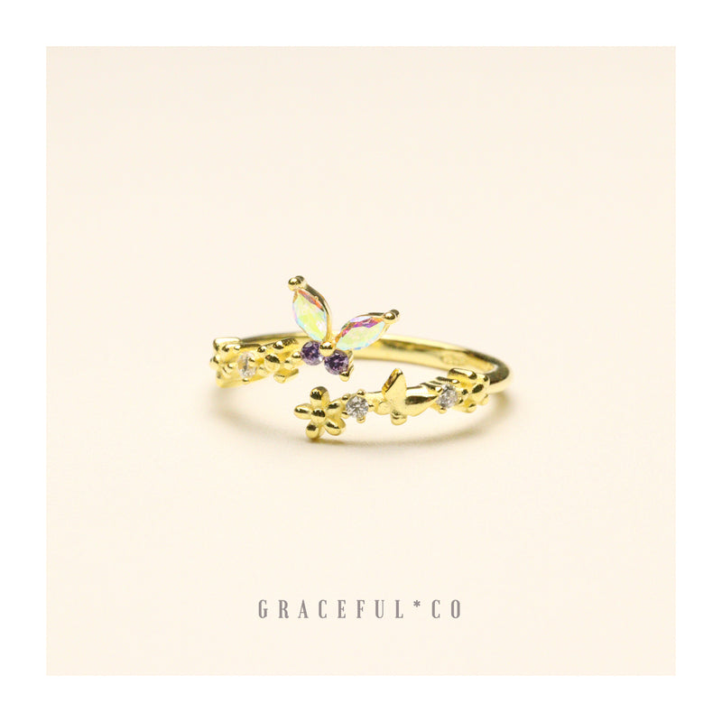 Enchanting Butterfly Diamond Ring