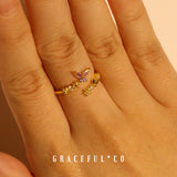 Enchanting Butterfly Diamond Ring