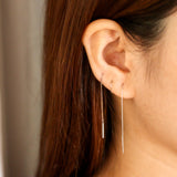 Box Chain Threader Earrings - Gracefulandco